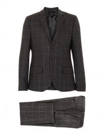 Topman Grey Checked Suit