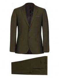 Topman Dark Green Tonic Skinny Suit
