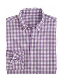 J. Crew Secret Wash Shirt In Grape Gingham