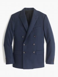 J. Crew Ludlow Double-breasted Suit Jacket In Heathered Italian Wool Flannel