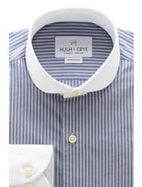 Chalky Contrast Club In Navy Grey Stripe