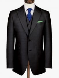 Charcoal Yorkshire Worsted Slim Fit Luxury Suit]