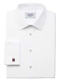 Slim Fit Egyptian Cotton Poplin White Shirt