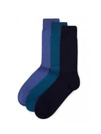 M&s Collection Luxury New 3 Pairs Of Cotton Rich Socks