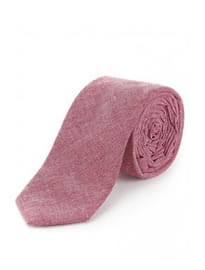 Pure Cotton Chambray Textured Tie