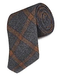 M&s Collection New Best Of British Pure Wool Checked Tie