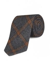 M&s Collection New Best Of British Pure Wool Checked Tie