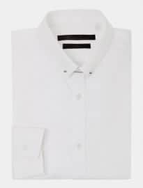 Kenneth Cole Ross Textured Shirt With Collar Bar