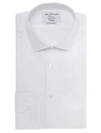 Tm Lewin Poplin Plain Fully Fitted Formal Shirt