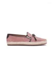 Fins Eddie Tassel Burgundy Suede Espadrilles