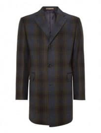 Richard James Mayfair Checked Contemporary Overcoat