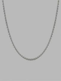 Spiga Necklace Chain 42cm Silver