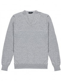 Light Grey V-neck
