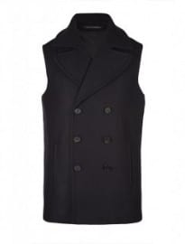 Allsaints Akan Sleeveless Pea Coat