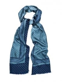 Gucci Paisley And Polka-dot Silk Scarf 183036