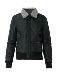 Lanvin Fur-collar Bomber Jacket 205610