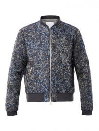 Richard Nicoll Silk Jacquard Camo Bomber Jacket 164838
