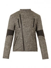 Public School Wool And Leather Biker Jacket 210865