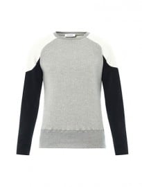 Tim Coppens Leather-panel Cotton Sweatshirt 191446