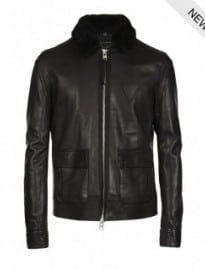 Allsaints Frame Leather Bomber Jacket