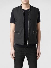 Allsaints Kane Leather Gilet