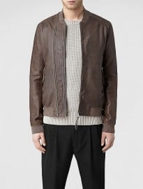 Allsaints Langly Leather Bomber Jacket