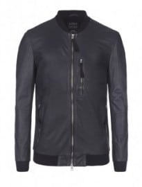 Allsaints Hakonie Leather Bomber Jacket