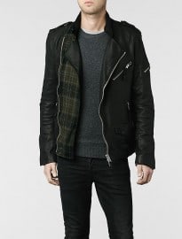 Allsaints Clash Leather Biker Jacket