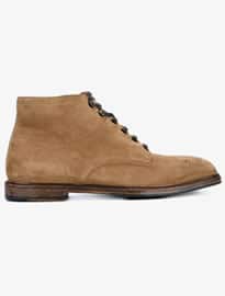 Dolce & Gabbana Perforated Suede Worker Boots