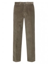 Pure Cotton Slim Fit Corduroy Trousers With Stormwear