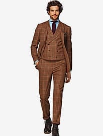 Suitsupply Havana Brown Check