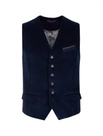 Ted Baker Longley Pattern Velvet Waistcoat