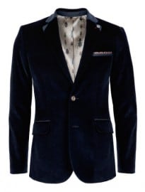 Ted Baker Rudulf Herringbone Velvet Blazer