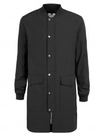 Topman Black Longline Mac Jacket