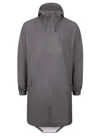 Topman Rains Grey Longline Rainproof Parka
