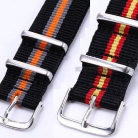 New 20mm Mens Canvas Watch Strap