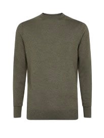 Wolsey Crew Neck Jumper With Diamond Elbow Details