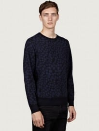 Acne Men?s Clissold Animal Print Jumper