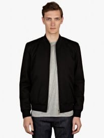 A.p.c. Men’s Black Croft Ii Bomber Jacket