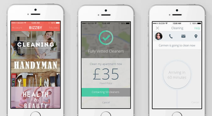 BIZZBY – On Demand Services - Cleaning Handyman London