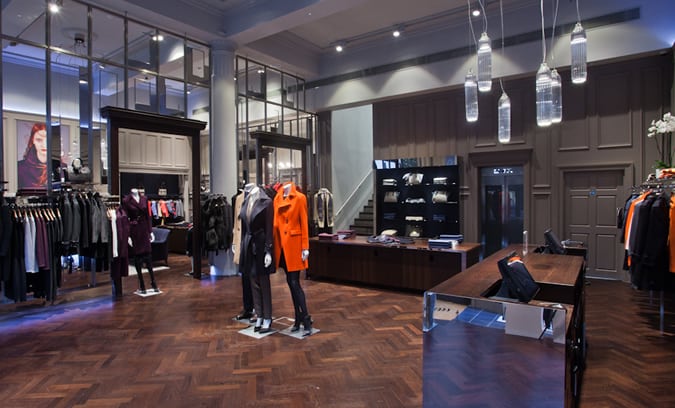 Aquascutum New Great Marlborough Street Store - Internal
