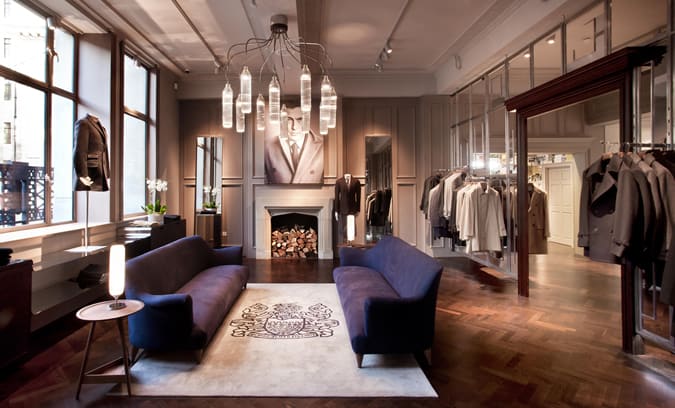 Aquascutum New Great Marlborough Street Store - Internal