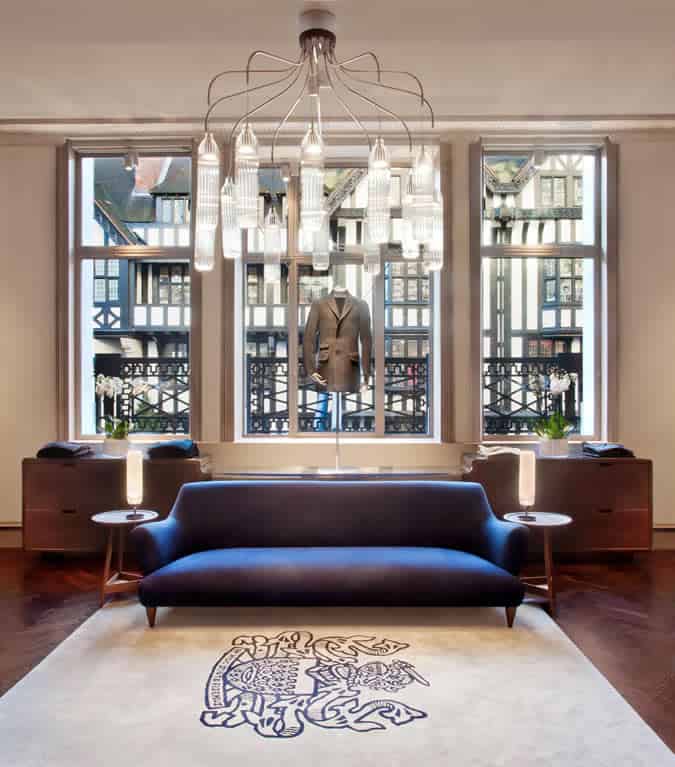 Aquascutum New Great Marlborough Street Store - Internal