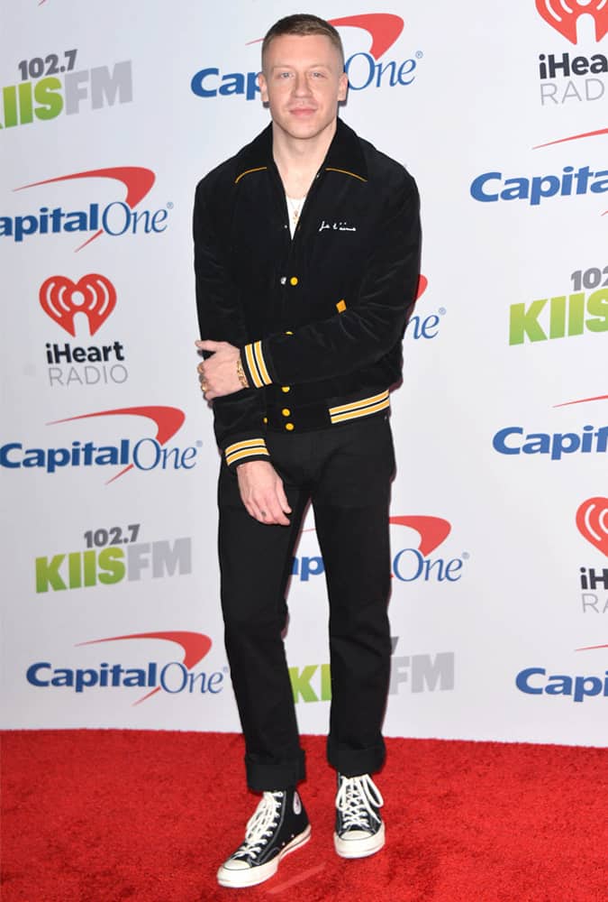 Macklemore Dressed In Black AT The KIIS FM Jingle Ball