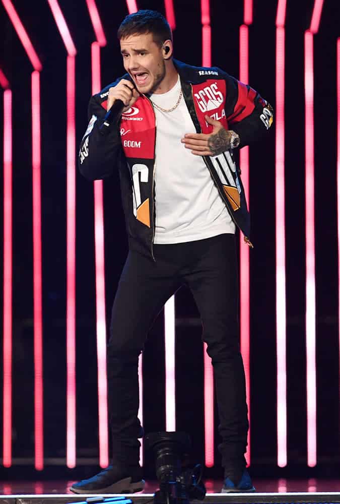 Liam Payne on stage at Radio 1's Teen Awards Show