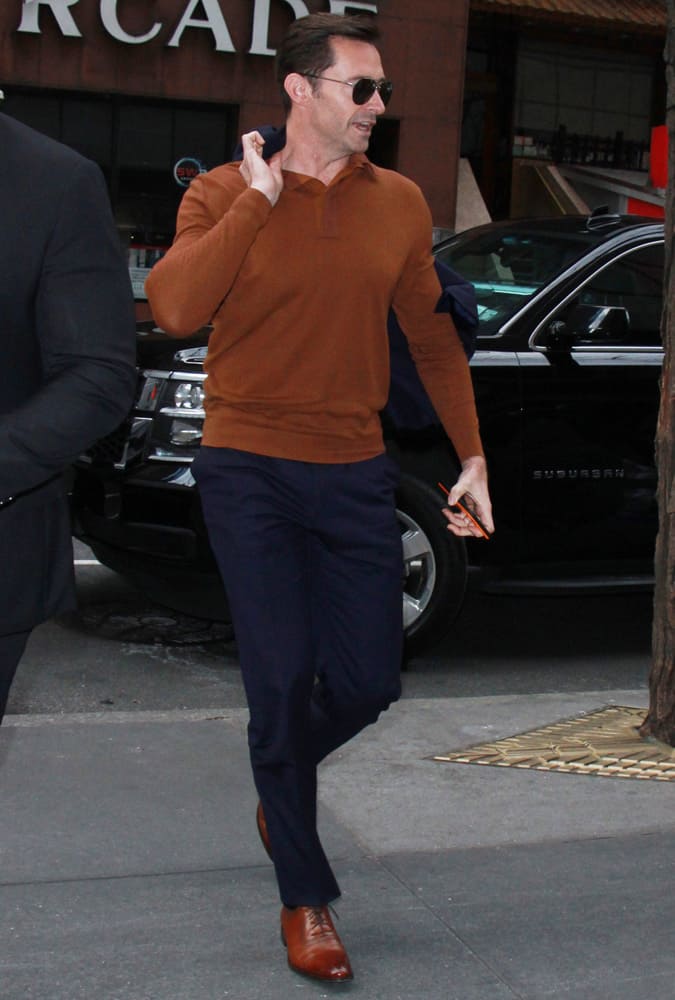 Hugh Jackman In New York