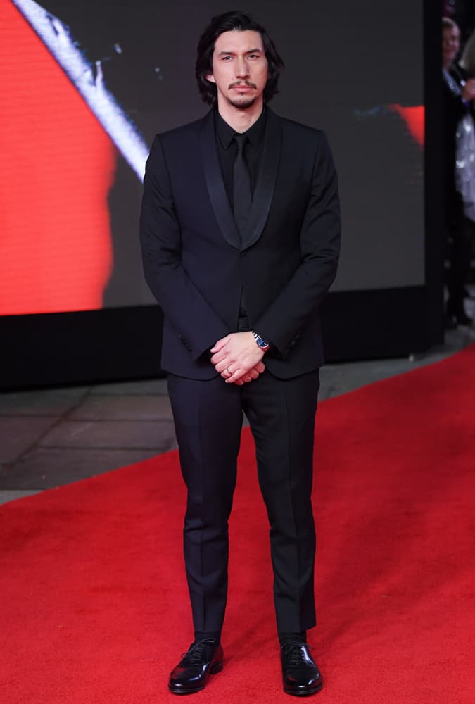 Adam Driver At The London Premiere Of Star Wars: The Last Jedi