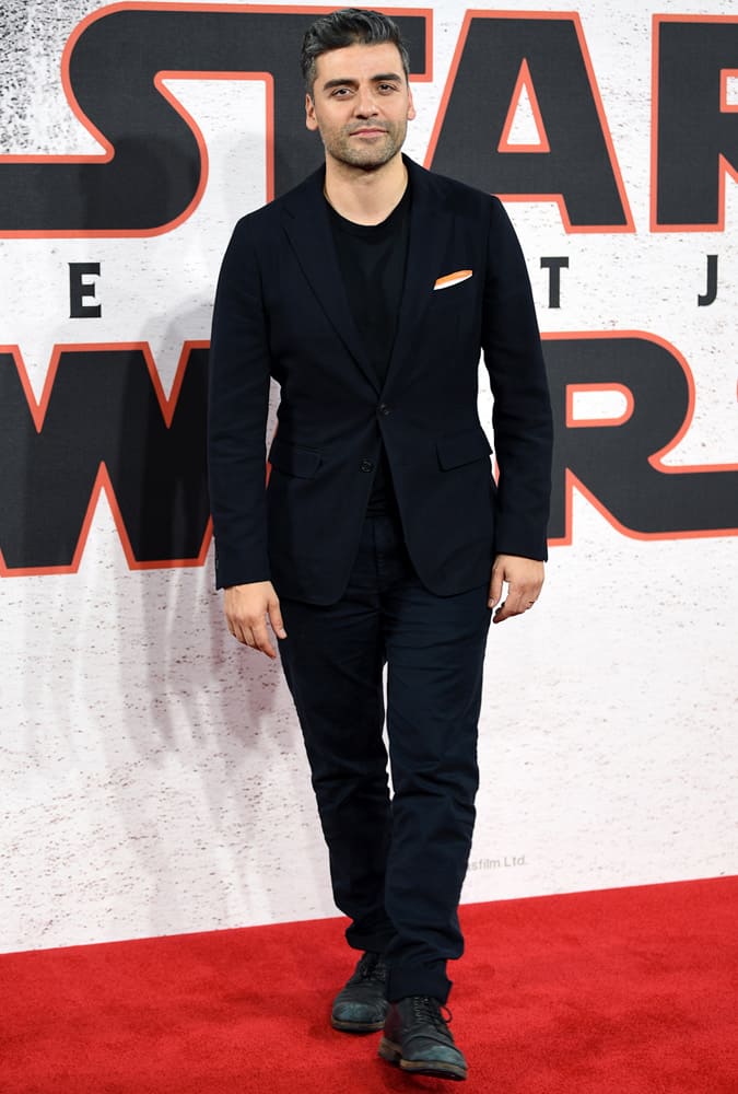 Oscar Isaac At The Star Wars: The Last Jedi Photocall