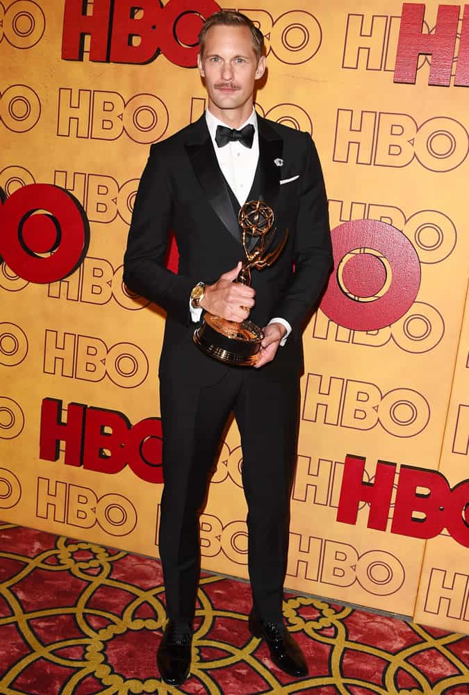 Alexander Skarsgård at the 69th Emmy Awards