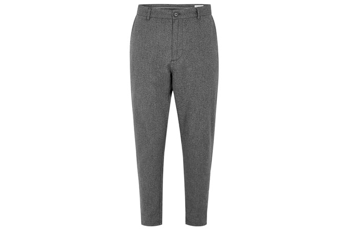 Selected Homme Grey Tapered Trousers